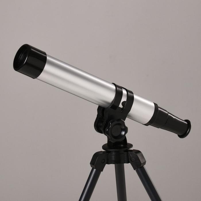 Телескоп настольный 30 кратного увеличения, серый - фото 1907244654