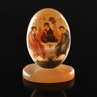 Икона «Святая Троица», овал на поставке с фоном, настольная, селенит - Фото 1