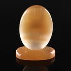 Икона «Святая Троица», овал на поставке с фоном, настольная, селенит - Фото 4