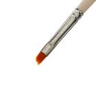 Кисть Синтетика Наклонная №4 (диаметр обоймы 4 мм; длина волоса 4/7 мм) деревянная ручка, Calligrata - Фото 2