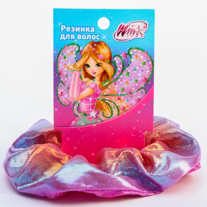 Резинка для волос блестящая розовая, WINX - Фото 1