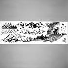 Наклейка интерьерная чёрная «Дикая птица», 30×90 см - фото 63053798