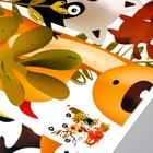 Наклейка интерьерная цветная «Звери в шоке», 30×90 см - фото 119363031