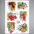 Наклейка пластик интерьерная цветная "Суккуленты в пустыне" 60х90 см - фото 804515869