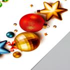 Наклейка пластик интерьерная цветная "Новогодние шары" 20х30 см - Фото 3