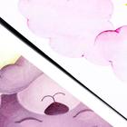 Наклейка пластик интерьерная цветная "Медвежонок в колпаке на месяце" 25х35 см набор 4 листа   67703 - фото 804515954