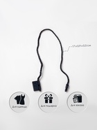 Биркодержатели веревочные с пластиковой пломбой, 1000 шт. тёмно-синие - Фото 2