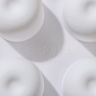 Форма для муссовых десертов и выпечки Доляна «Яблоко», 29,5×17,5×3 см, 15 ячеек (d=4 см), цвет белый - фото 24397211