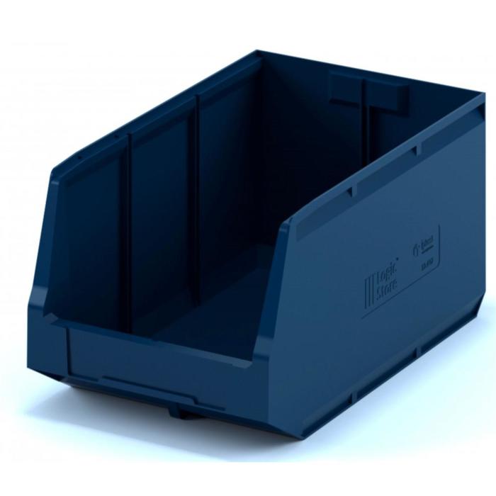 Ящик полимерный многооборотный 500х300х250 синий - Фото 1