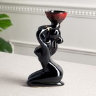 Подсвечник "Дива", чёрный, керамика, 22 см, чаша микс - Фото 5