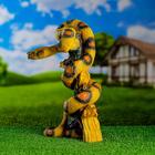 Садовая фигура "Змея коричневая" 37х21см - фото 23773277