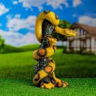 Садовая фигура "Змея коричневая" 37х21см - фото 23773279