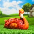 Садовая фигура из полистоуна «Фламинго» 16×19×30 см - Фото 2