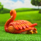 Садовая фигура из полистоуна «Фламинго» 16×19×30 см - Фото 3