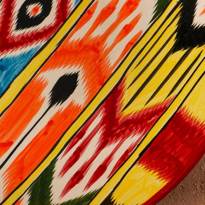 Ляган Риштанская Керамика "Атлас", 42 см, разноцветный - фото 1905796364