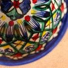 Пиала Риштанская керамика "Узоры", 8,5 см, малая коньячная, микс - Фото 3