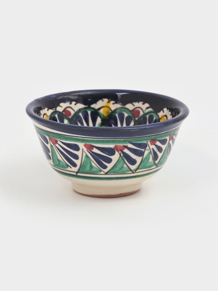 Пиала узбекская Риштанская Керамика «Узоры», 180 мл, d=9.5 см, МИКС - Фото 1