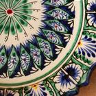 Тарелка Риштанская Керамика "Цветы", синяя, рельефная, 17 см, микс - Фото 3