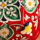 Салатница Риштанская Керамика "Цветы", 14 см, красная, микс - Фото 3