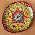 Ляган овальный, рифленый Риштанская Керамика, 31см, МИКС - фото 24996188