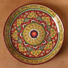 Ляган Риштанская Керамика "Цветы", 36см, МИКС - фото 24542231