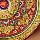 Ляган Риштанская Керамика "Цветы", 36см, МИКС - фото 24542232