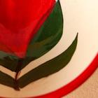 Пиала узбекская Риштанская Керамика «Гранаты», 250 мл, d=11 см, красная, белая - Фото 3