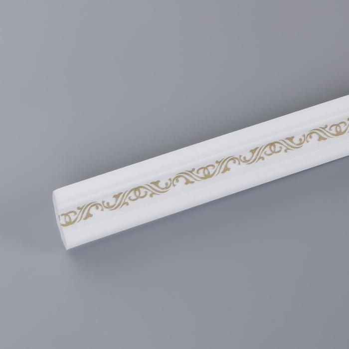 Плинтус потолочный "Альма" золото, 30х30х2000