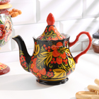 Чайник керамика «Яркий», 800 мл, хохлома - Фото 7
