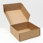 Коробка самосборная, крафт, 25 х 25 х 9,5 см - Фото 2