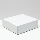 Коробка самосборная, белая, 22,5 х 21 х 7 см - фото 318540125