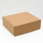 Коробка самосборная, крафт, 27,5 х 26 х 9,5 см - фото 318540129