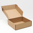 Коробка самосборная, крафт, 22,5 х 21 х 7 см - Фото 2