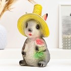 Копилка "Зайчик с цветком" 10х12х20см - фото 25373110