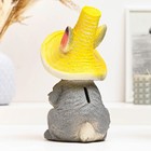 Копилка "Зайчик с цветком" 10х12х20см - фото 25373111