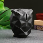 Копилка "Сова оригами" черная, 12х10х14см - Фото 7