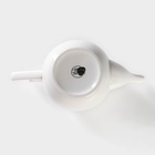 Чайный сервиз на подставке BellaTenero, 15 предметов: чайник 850 мл, 6 кружек 70 мл, сахарница с ложкой 300 мл, молочник 250 мл, 6 блюдец, фарфор, белый - Фото 16