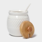 Чайный сервиз на подставке BellaTenero, 15 предметов: чайник 850 мл, 6 кружек 70 мл, сахарница с ложкой 300 мл, молочник 250 мл, 6 блюдец, фарфор, белый - Фото 22