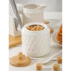 Набор сервировочный фарфоровый BellaTenero, 7 предметов: солонка 100 мл, перечница 100 мл, сахарница с ложкой 350 мл, молочник 310 мл, салфетница, подстав... - Фото 14