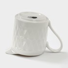 Набор сервировочный фарфоровый BellaTenero, 7 предметов: солонка 100 мл, перечница 100 мл, сахарница с ложкой 350 мл, молочник 310 мл, салфетница, подстав... - Фото 5