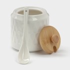 Набор сервировочный фарфоровый BellaTenero, 7 предметов: солонка 100 мл, перечница 100 мл, сахарница с ложкой 350 мл, молочник 310 мл, салфетница, подстав... - Фото 9