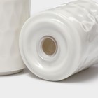 Набор фарфоровый для специй на деревянной подставке BellaTenero «Герда», 2 предмета: солонка 85 мл, перечница 85 мл, белый - Фото 6