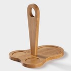 Набор керамический для специй на бамбуковой подставке BellaTenero «Герда», 3 предмета: солонка 120 мл, перечница 120 мл, сахарница с ложкой 220 мл, белы... - Фото 14