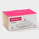 Маслёнка Доляна, 20×13×9 см, фарфор, белая - Фото 11