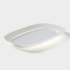 Маслёнка фарфоровая Доляна, 20×13×9 см, цвет белый - Фото 5