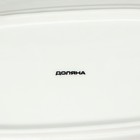 Маслёнка Доляна, 20×13×9 см, фарфор, белая - Фото 9