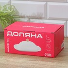 Маслёнка Доляна, 20×13×9 см, фарфор, белая - Фото 10