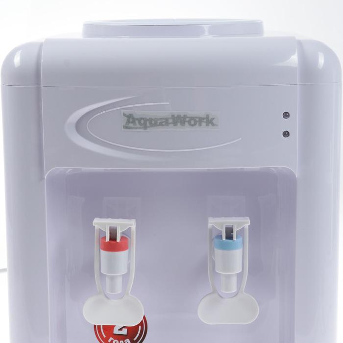 Кулер для воды AquaWork AW 0.7TDR, с нагревом/охлаждением, 700 Вт, белый - фото 1905796643