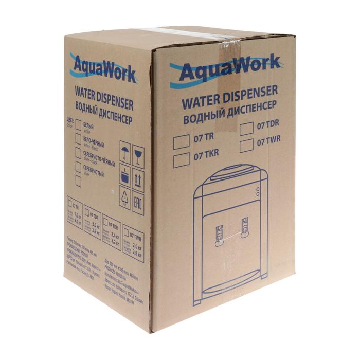 Кулер для воды AquaWork AW 0.7TDR, с нагревом/охлаждением, 700 Вт, белый - фото 1905796648