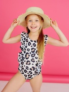 Купальник для девочки слитный KAFTAN «Леопард», размер 34 (122-128 см) - Фото 3